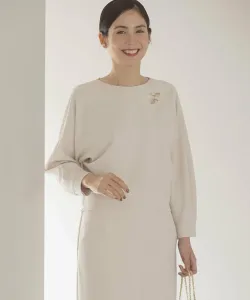 Удобная блузка «летучая мышь» Amunzen Suite, цвет Sand Beige [033]