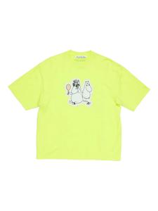 Футболка с графическим принтом Acne Studios, желтый