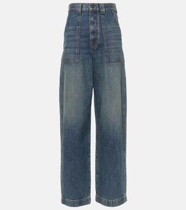 Прямые джинсы Hewitt с высокой талией Khaite, Stinson