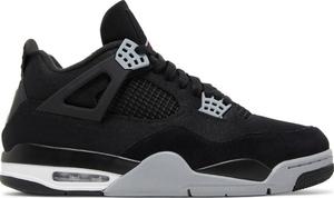 Кроссовки Jordan 4 Retro SE, черные парусиновые
