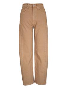 Широкие брюки с завышенной талией MOTHER, нейтральный