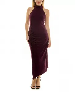 Женское платье с драпировкой и бретелями на шее Taylor, фиолетовый