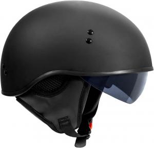 Шлем полуоткрытый TORC T59 матовый, черный