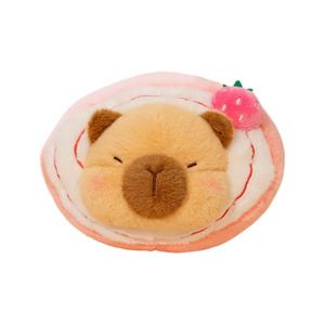 Плюшевая игрушка Dessert Capybara AIQINGCAOZHILIAN(WANJU), розовый