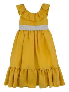 Льняное платье La Stupenderia, желтый