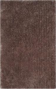Ковер SAFAVIEH, 61 x 92 см, Luxe Shag Collection Brown SGX160D ручной работы с гламурным ворсом, сверхтолстый, декоративный