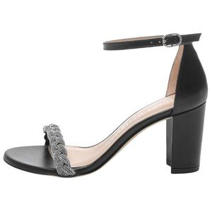 SW One Strap Sandals 8cm Женские Матовый Черный Stuart Weitzman