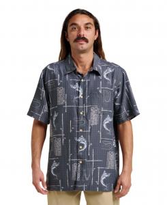 Мужская рубашка Quiksilver Comfort Fit Quiksilver Waterman, Phantom