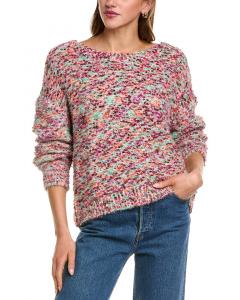 Свитер с круглым вырезом JAK Jak, красный