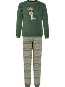 Erwin Müller Детская пижама из махровой ткани зеленого цвета