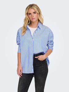 Рубашка JDY, синий/белый