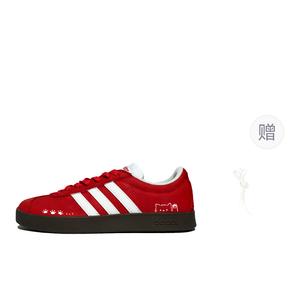 Adidas VL COURT 20 Smoky Red Cat Paw Abrasion Resistant низкие кроссовки для скейтбординга женские Scarlet
