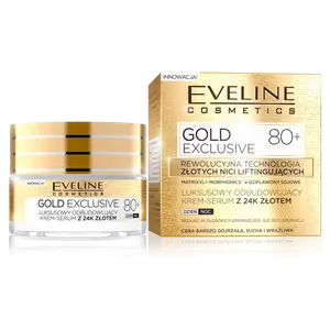 Крем-лифтинг для лица 80+ на день и ночь Eveline Cosmetics Gold Exclusive, 50 мл