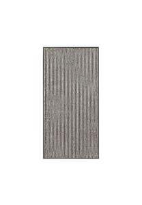 Двухцветные полосатые полотенца 480 basalt - 73 Cawö, серые