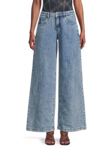 Джинсы свободного кроя из хлопка с заниженной талией и расклешенным кроем WeWoreWhat, цвет Mid Wash