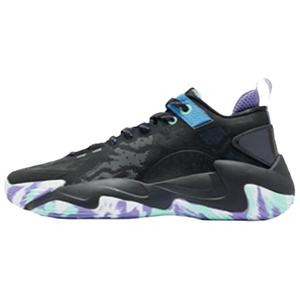 QIAODAN Баскетбольные кроссовки с дышащими, износостойкими подошвами, мужские, черно-синие