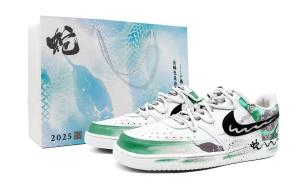 Nike Court Vision 1 устойчивые к истиранию, легкие и дышащие низкие кроссовки для скейтбординга Unisex Green