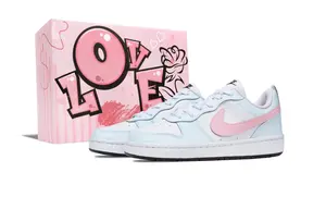 Детские скейтерские кроссовки Court Borough для младших школьников Nike, розовый/синий