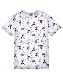 Футболка Scotch & Soda с принтом, белый