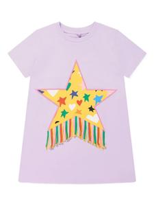 Платье со звездным мотивом Stella McCartney Kids, фиолетовый