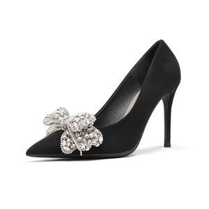 WECKER Стройные каблуки на высоком каблуке женские черные 7 см, цвет Black 7CM