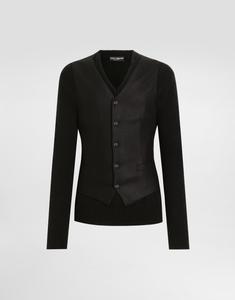 Пуловер с v-образным вырезом Dolce & Gabbana, черный