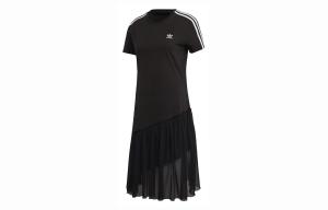 Adidas Originals Женские шорты-платье с рукавами, цвет Black