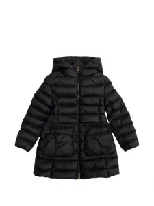 Стеганая куртка с капюшоном Moncler Enfant, черный