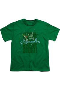 Футболка с коротким рукавом DC Comics Break Stuff для детей Gildan, зеленый