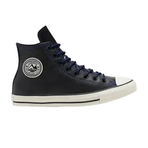 Кроссовки Converse Chuck Taylor All Star High Tumbled Leather 'Black Hyper Royal', черный