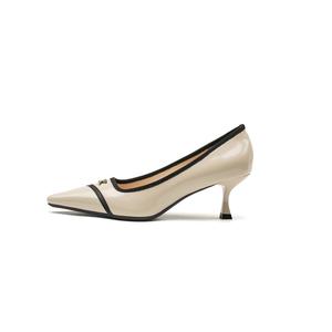 QITUMAUL Тонкие каблуки на шпильке 6 см женские - нюд, цвет Nude[Heel Height 6cm]