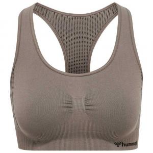 Бесшовный спортивный топ Hummel Shaping, бежевый