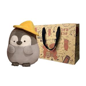 Плюшевая игрушка пингвин, высота 25см/35см/45см Howard, желтый