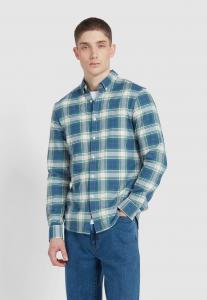 Рубашка BREWER SLIM FIT CHECK SHIRT Farah, синий