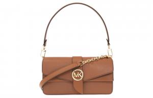 Коричневая женская сумка через плечо из телячьей кожи MICHAEL KORS