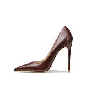 Женские туфли на тонком каблуке, кофейного цвета Siwei, Coffee