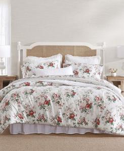 Комплект постельного белья Ashfield Flannel из 3 предметов, размер Full/Queen Laura Ashley, красный, зеленый