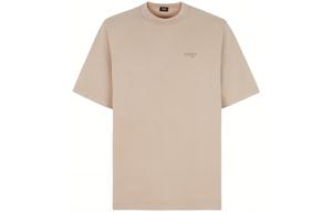 Футболка в стиле скейтера FENDI, бежевая