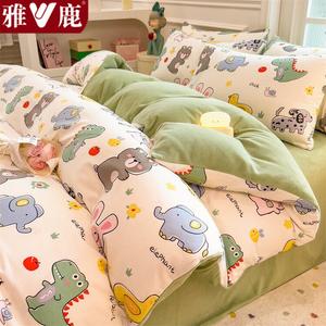 Yalu Пододеяльник 180х220 см, двусторонний (хлопок/флис), цвет 疯狂动物城