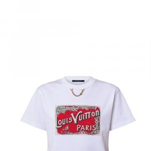 Футболка Lv Travel Stamp LOUIS VUITTON, белая