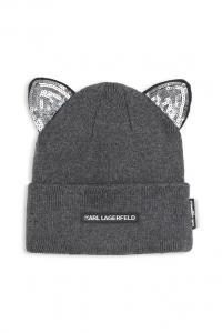 Шапка Karl Lagerfeld, серый