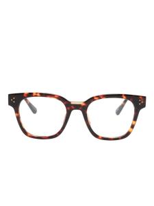 Linda Farrow очки Sanchez в квадратной оправе, коричневый