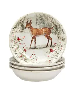 Набор из 4 суповых мисок Winter'S Walk Certified International, white