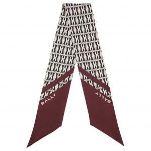 Шелковый шарф с принтом в виде вымпела BALLY