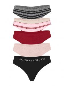 Упаковка из 5 бесшовных трусиков-стрингов Victoria'S Secret, 5 pack multi