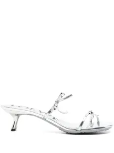 Босоножки Petal 45 LOEWE, серебяный