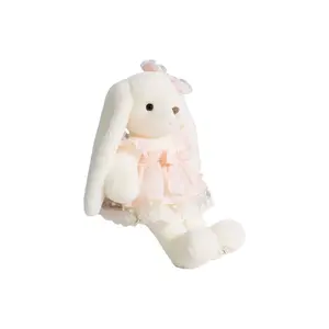 Очаровательная милая кукла в стиле принцессы плюшевая кукла кролик 40см/50см высота PUDOWRABBIT