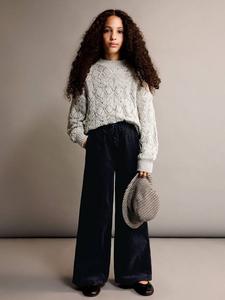 Детские брюки Mafalda с широкими штанинами из вельвета Mango, Navy