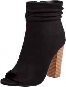 Женские стильные босоножки FSJ с открытым носком и свободной щиколоткой, ботильоны на массивном каблуке, для вечеринок, вечеров и клуба, размеры 4-15 США, Black Side Zipper