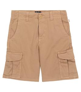 Хлопковые шорты-карго Il Gufo, Brown Beige